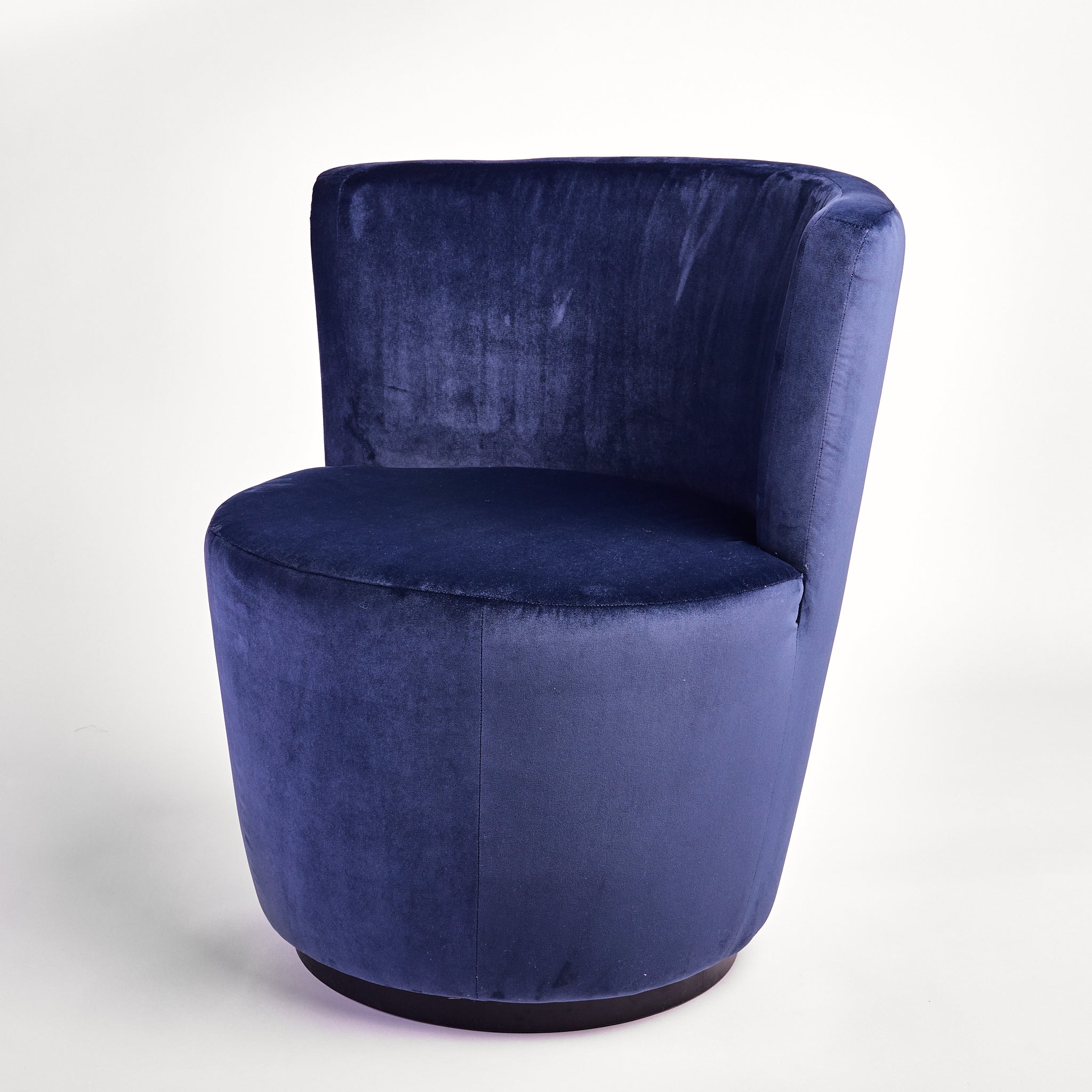 Drehsessel Samt blau
