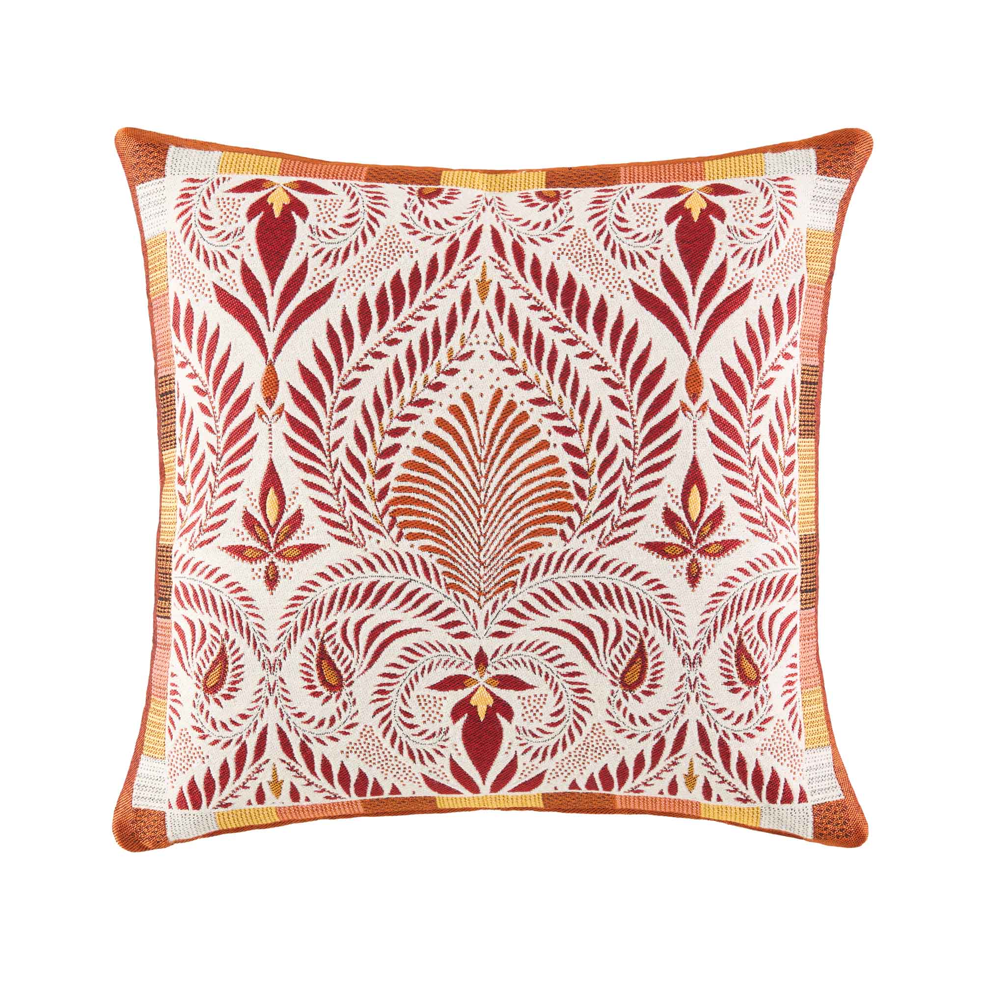 Kissen Jacquard Nairobi rot