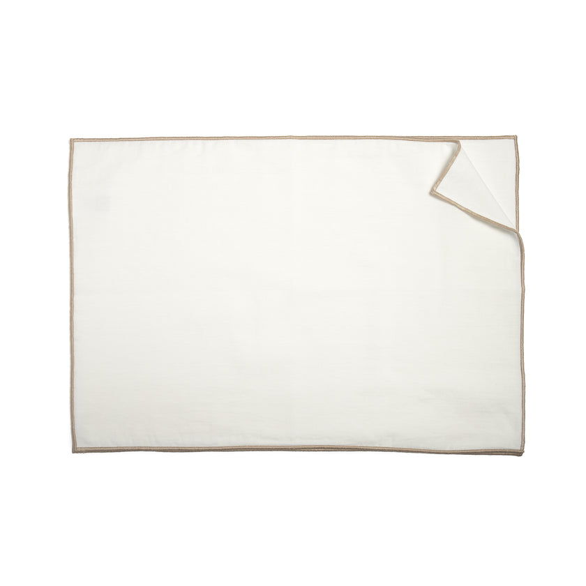 Platzset weiss Detail