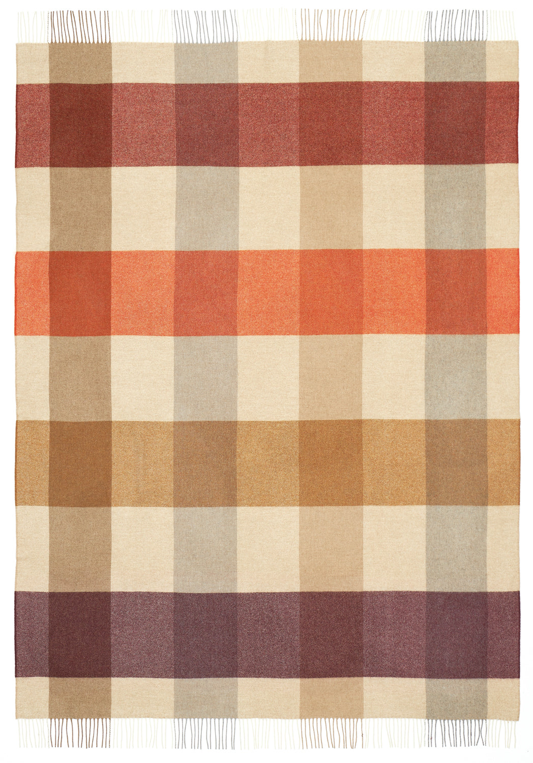 Plaid dublin orange merlot