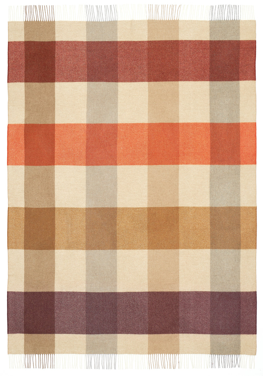 Plaid dublin orange merlot