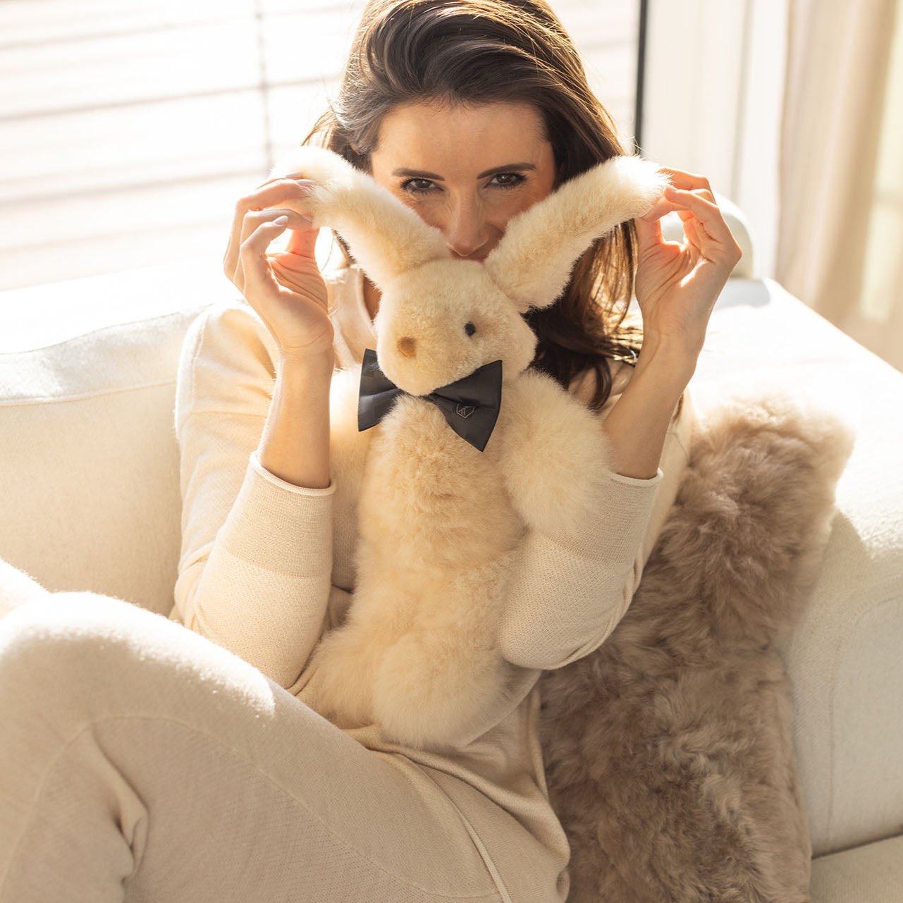 Stofftier Milo weich alpaka