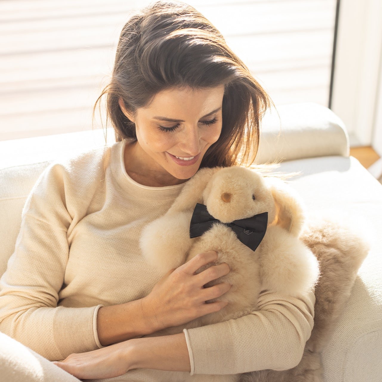 Stofftier Milo weich alpaka