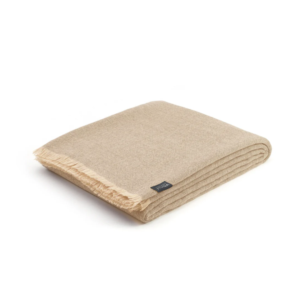 Wohndecek Raya lightbeige weich alpaka