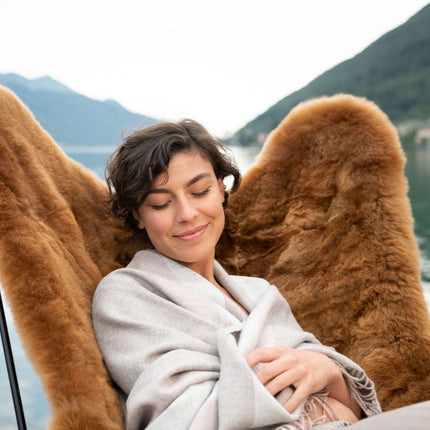 Wohndecke Borrea weich alpaka