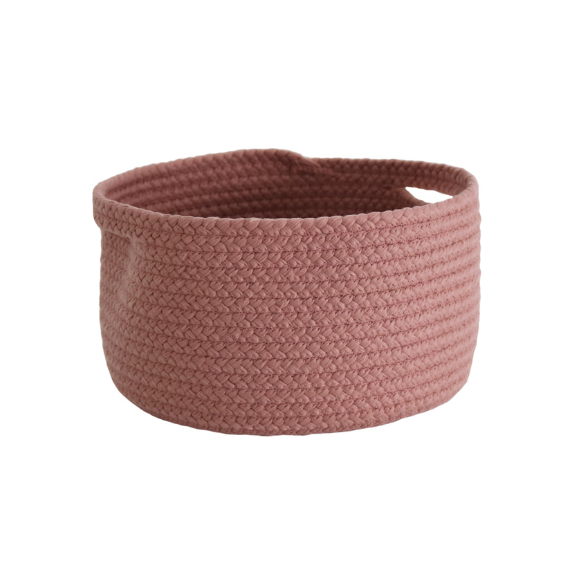 korb mit griffen-Rosa